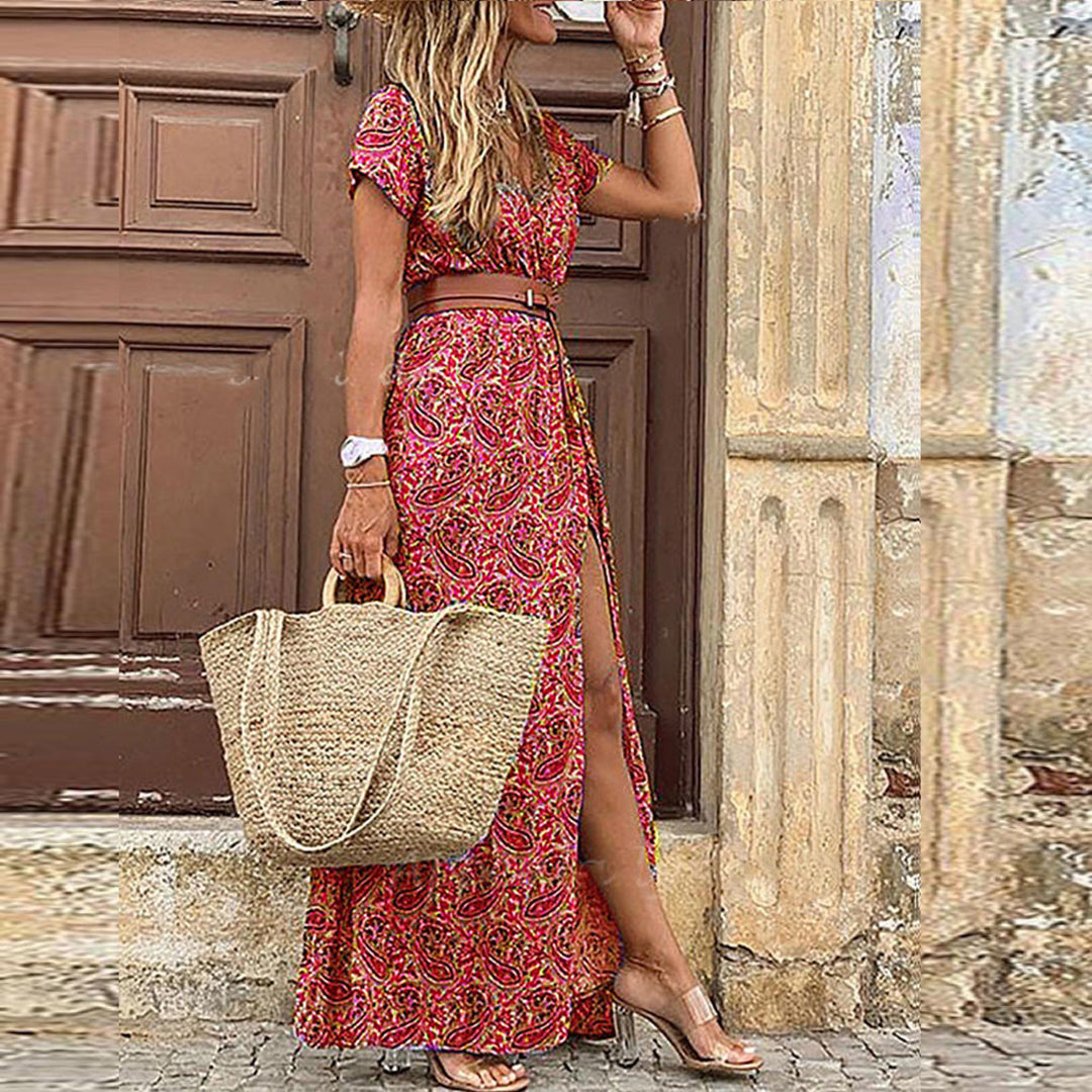 Vieve - Maxi Ibiza Dress - Including Belt