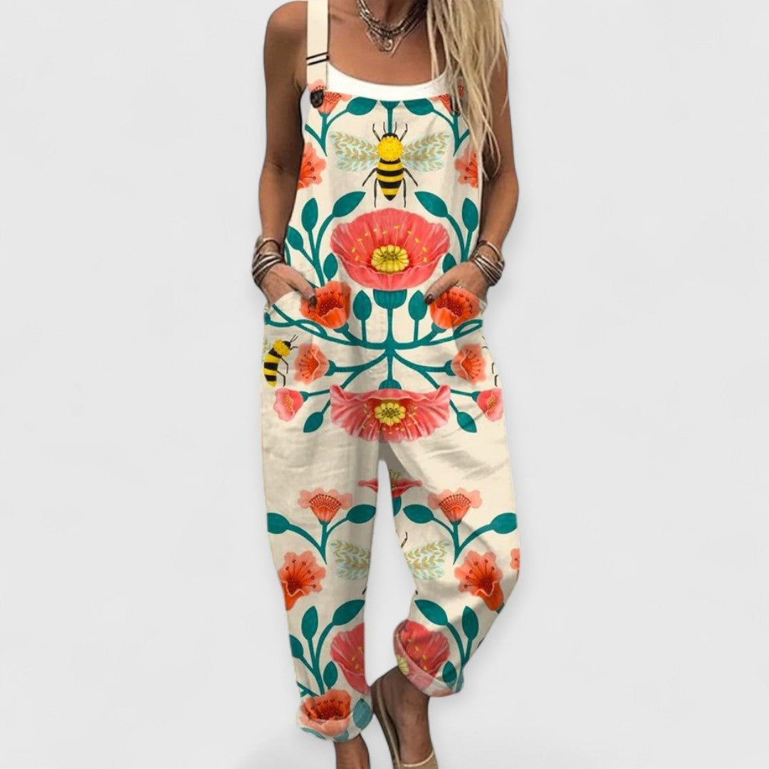 Isla | Vintage Floral Jumpsuit Women