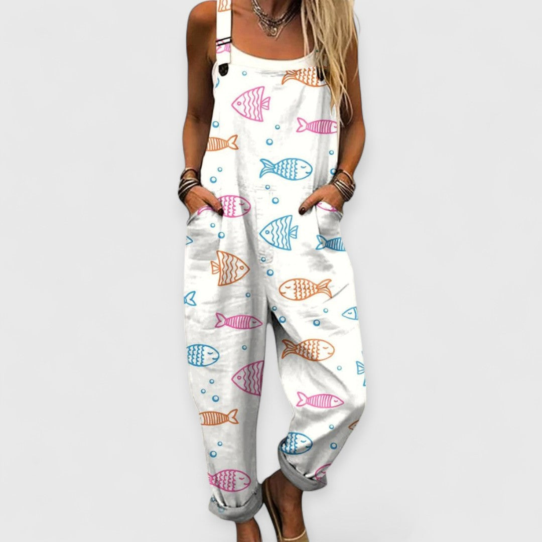 Ella | Women's Vintage Wide-Leg Jumpsuit