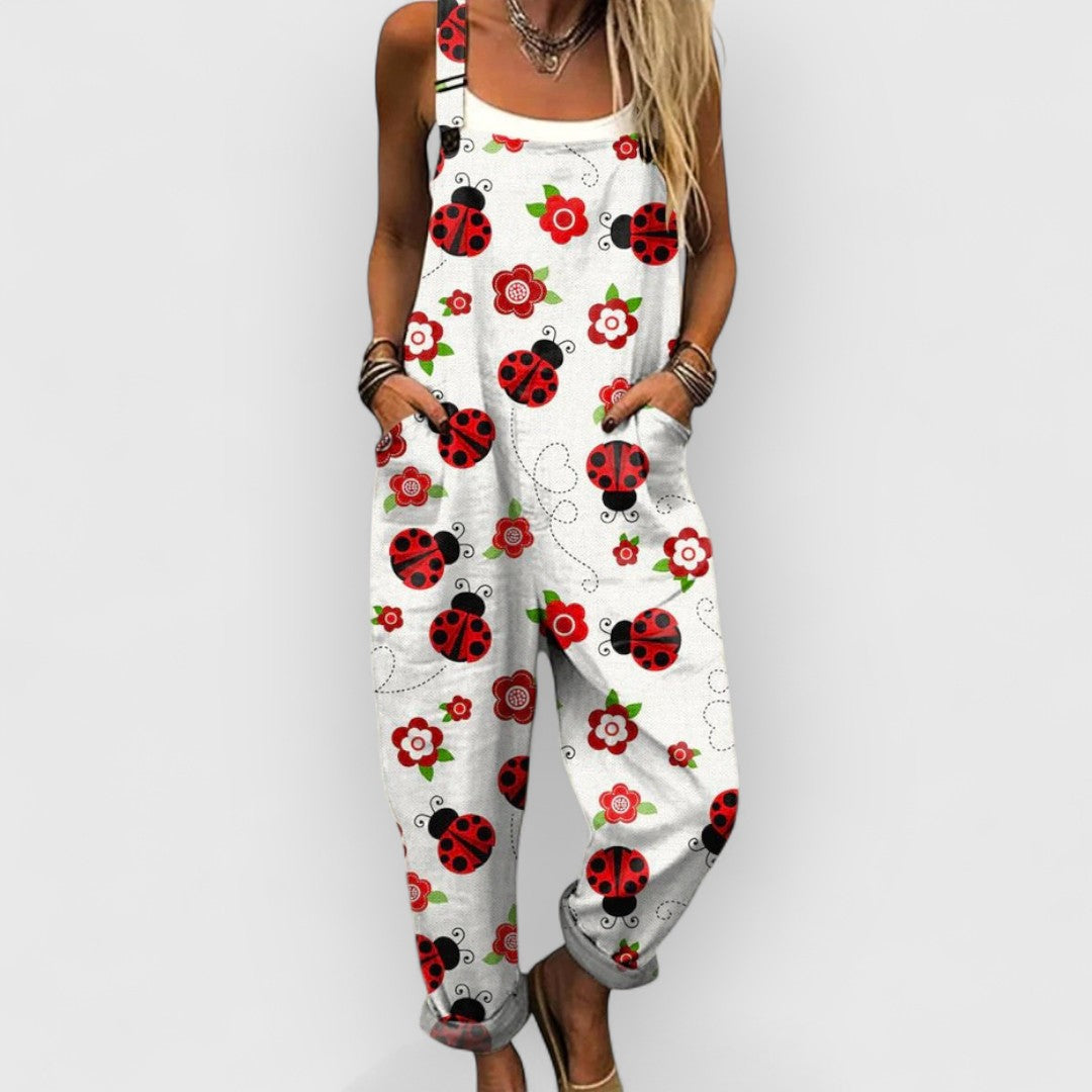 Alethea | Women's Vintage Floral Jumpsuit