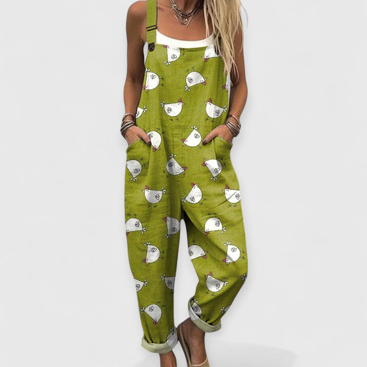 Althea | Women's Vintage Wide-Legged Jumpsuit