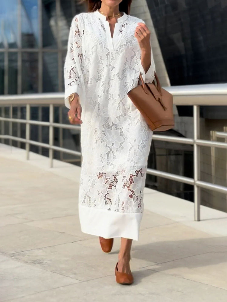 Nanna   | Blonde Maxi Dress