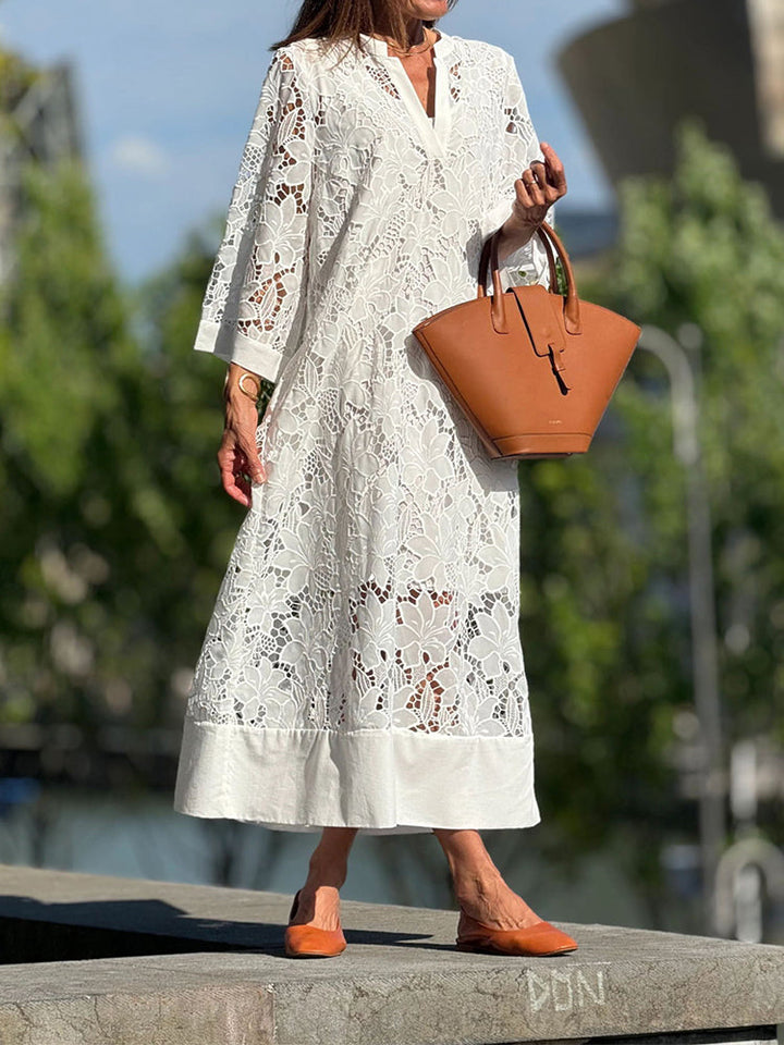 Nanna   | Blonde Maxi Dress