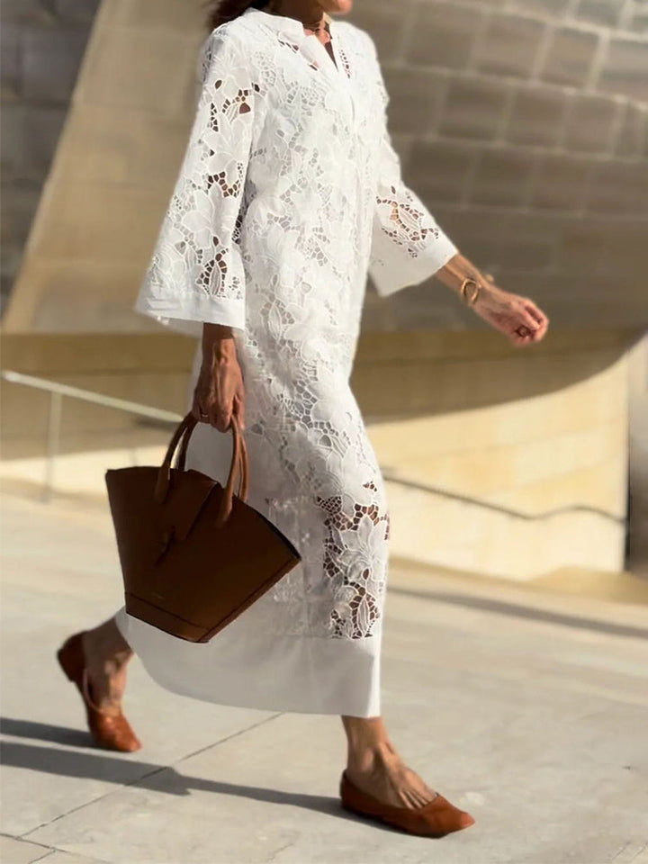 Nanna   | Blonde Maxi Dress