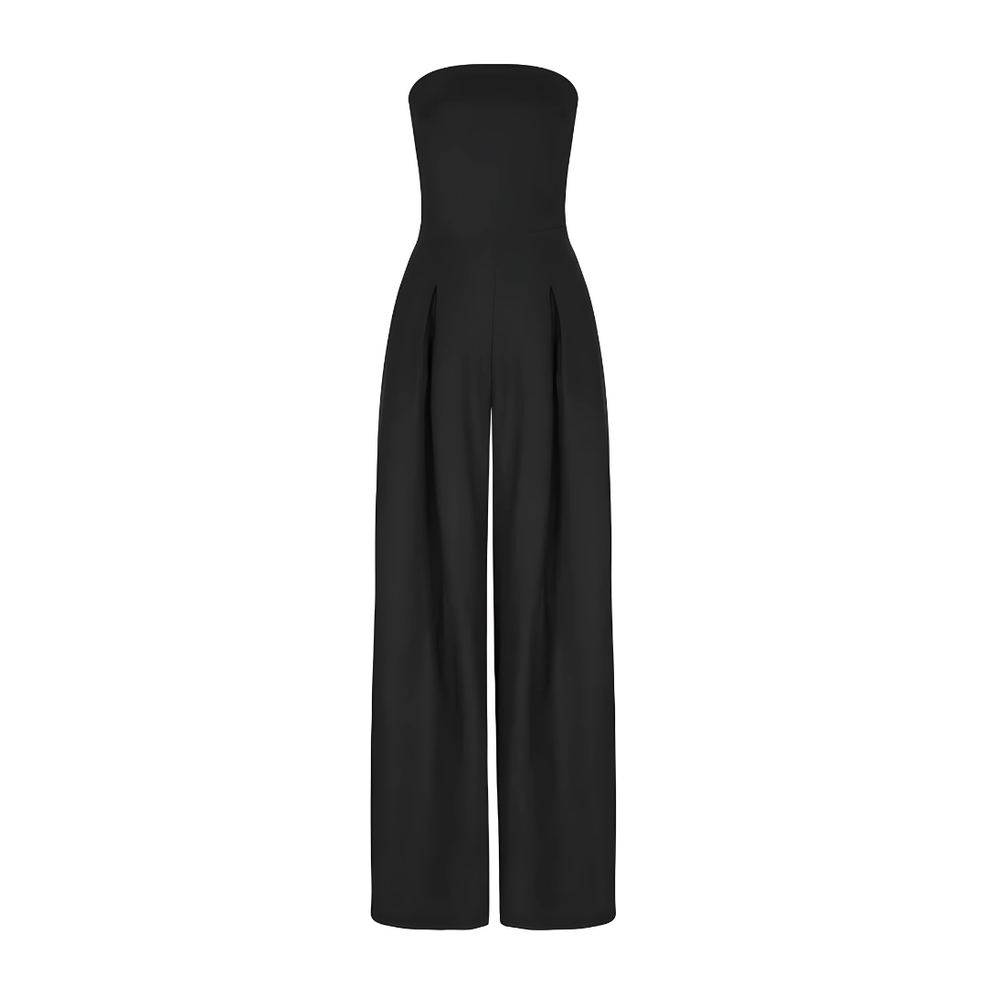 Alessia | Elegant Strapless Wide-Leg Jumpsuit