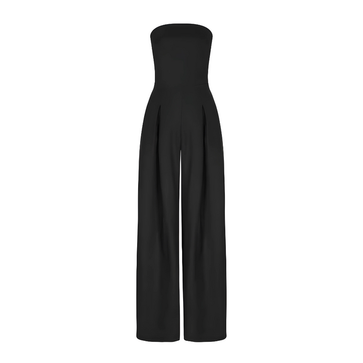 Alessia | Elegant Strapless Wide-Leg Jumpsuit