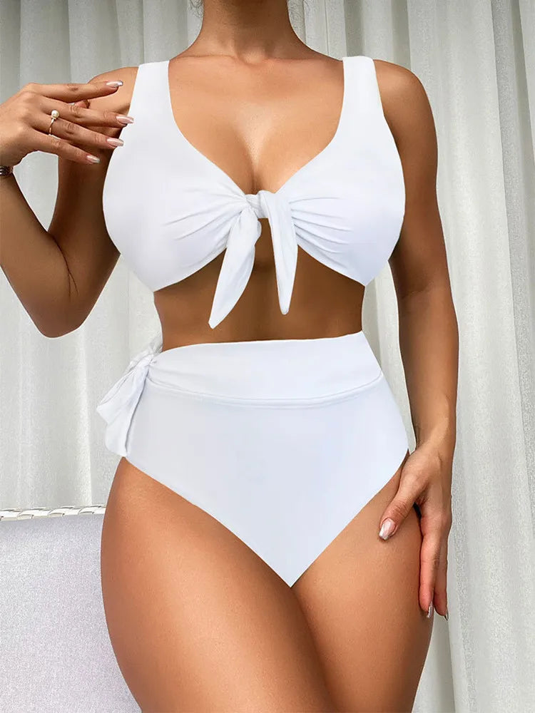 ALESSIA | High-Waisted Bikini with Tummy Control and Slimming Effect – Style and Security at the Beach