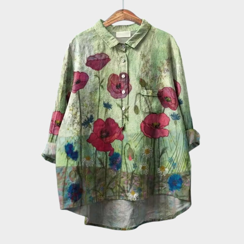 SOFIA | Oversized Floral Blouse with Daily Comfort and Radiant Style for Every Occasion
