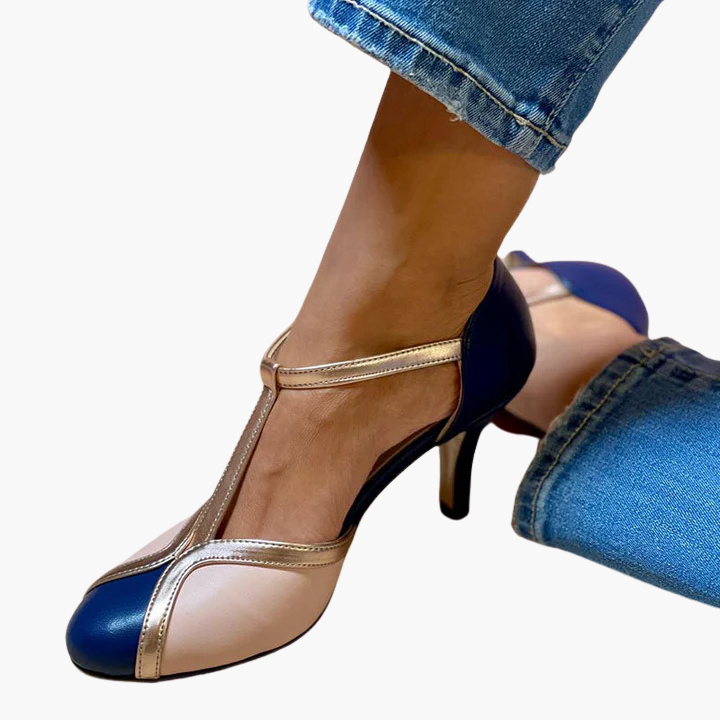 Alessia  | Colorful High Heels with T-Strap