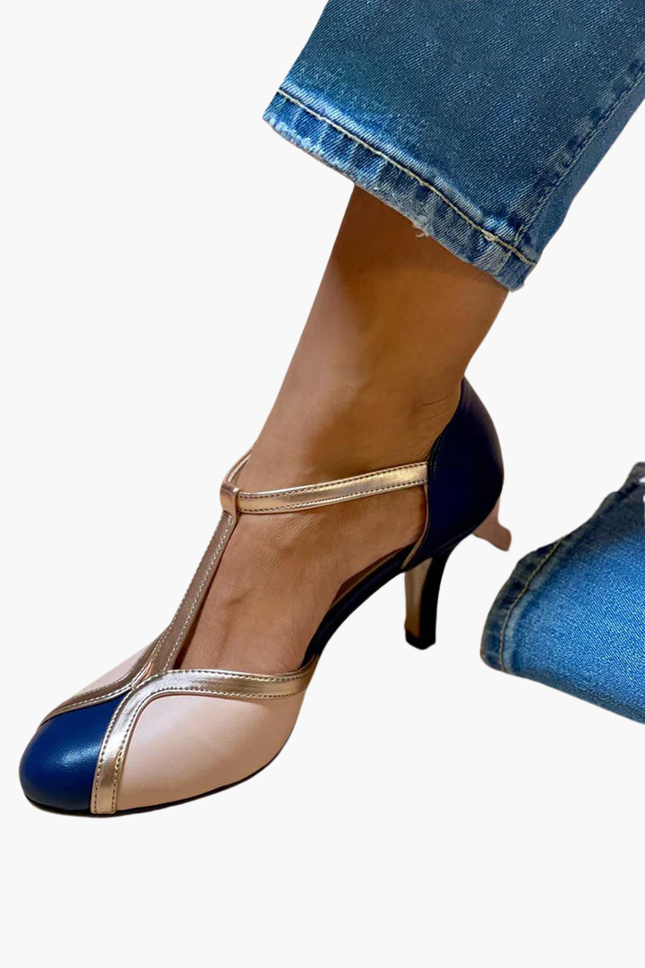 Alessia  | Colorful High Heels with T-Strap