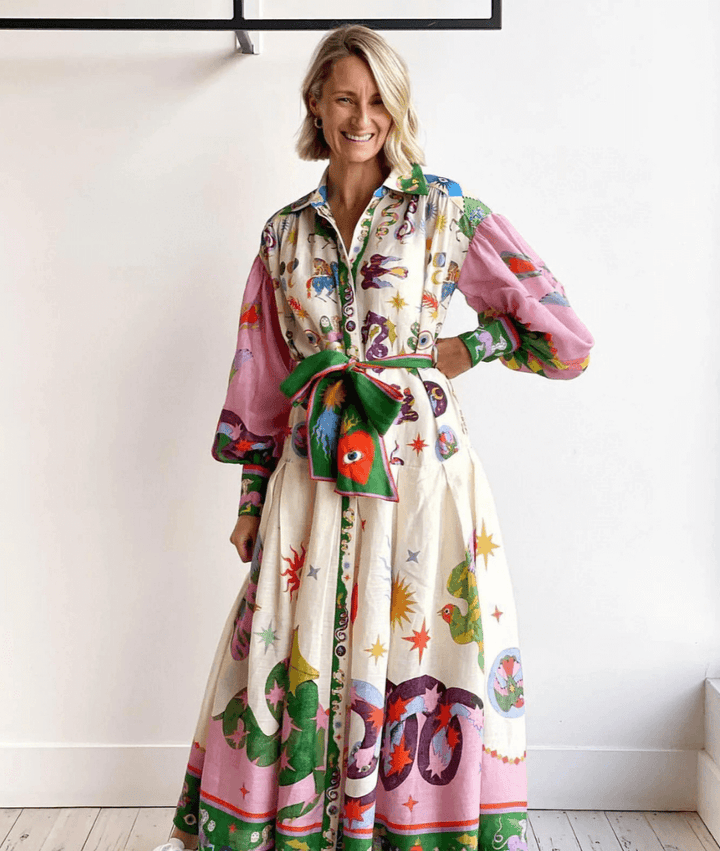 Dorthe   | Elegant Italian Maxi Dress