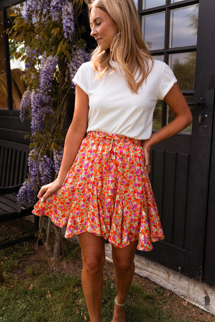 CLÉA | THE FLORAL RUFFLE SKIRT